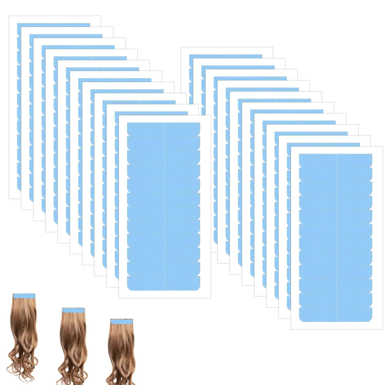 Hair Extension Adhesive Tape, Double Sided, Blue
