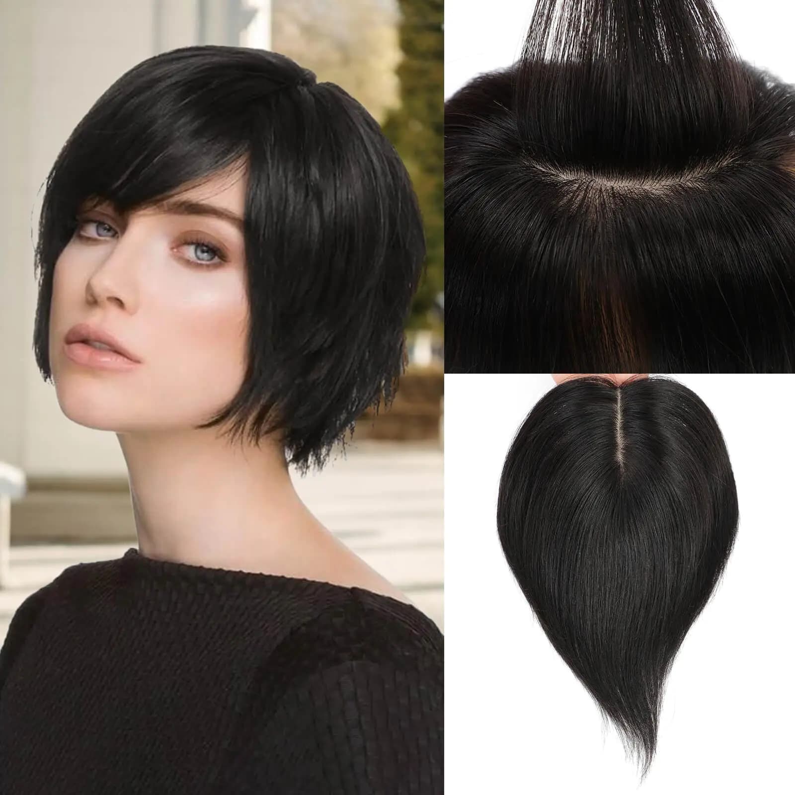 Human Hair Topper for Thinning Hair
