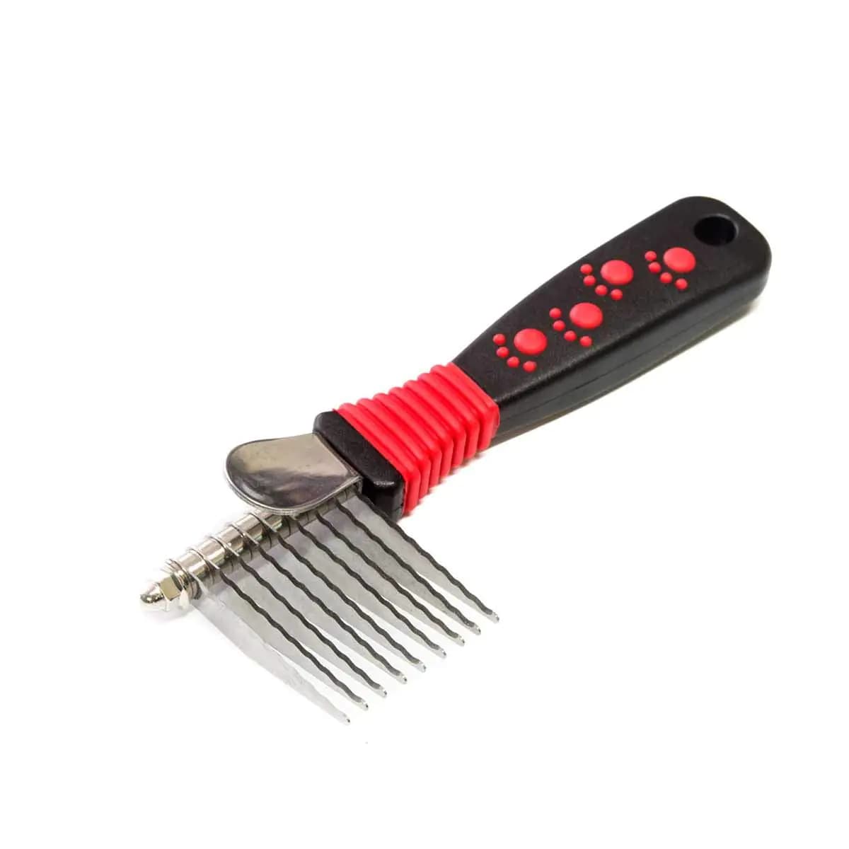 RYANS PET SUPPLIES Paw Brothers 9-Blade Dematting Tool for Dog Grooming Professional Grade Stainless Steel Blades Comfort Grip Gentle on Skin