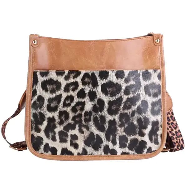 Women Fashion Leather Crossbody Bag Shoulder Bag Casual Handbag With Flexible Wearing Styles Adjustable Guitar Strap