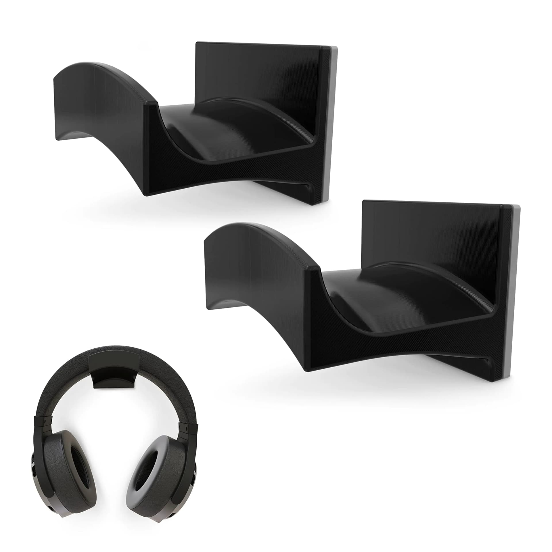 Brainwavz Cradle Large - 2PK - Headphone Stand Holder Universal Hanger for Sennheiser Sony Bose Beats AKG Audio-Technica Gaming Controller Cables Gamepad & Other Gaming Accessories Hook