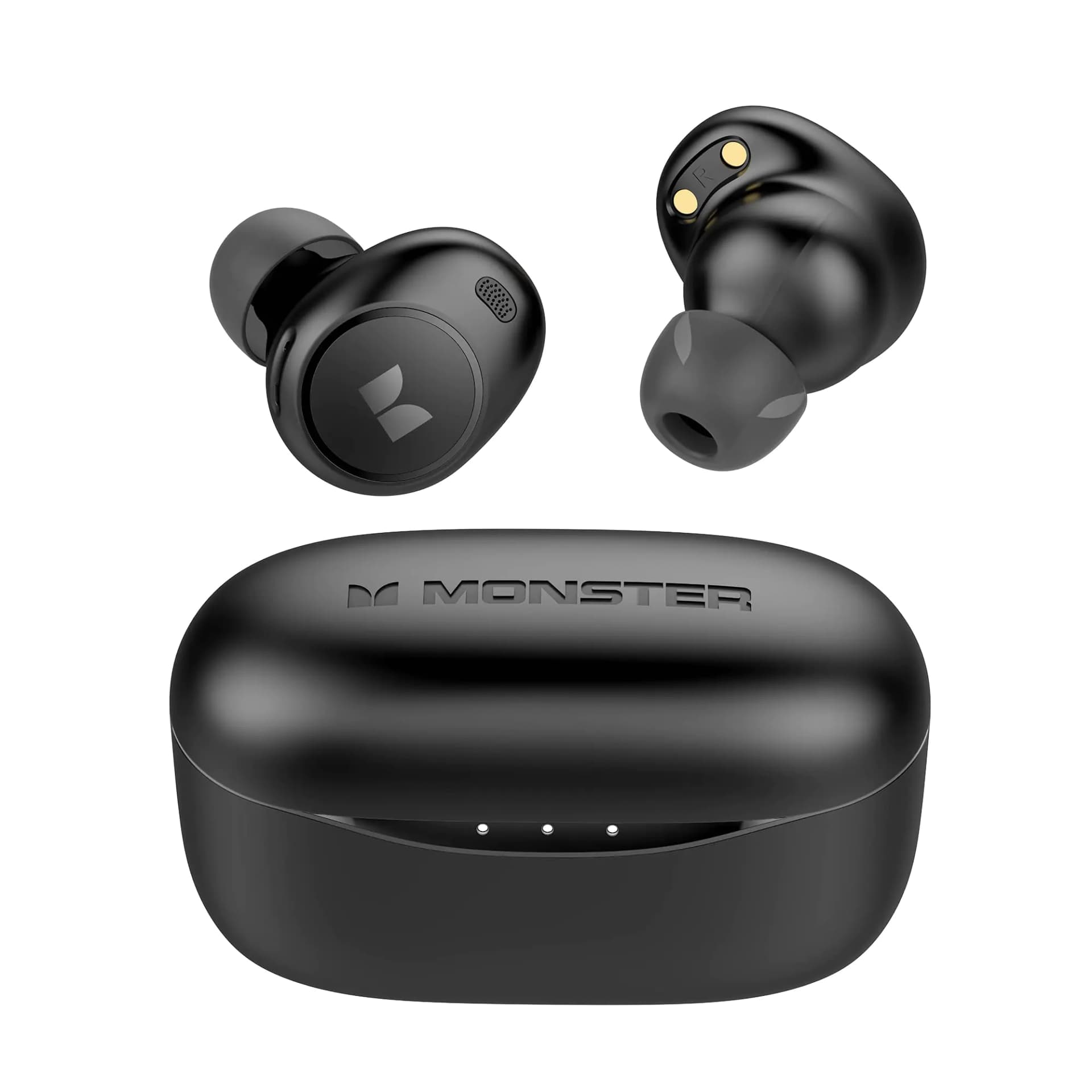 Monster Wireless Earbuds Achieve 300 AirLinks Headphones Touch Control with Charging Case Bluetooth Earbuds