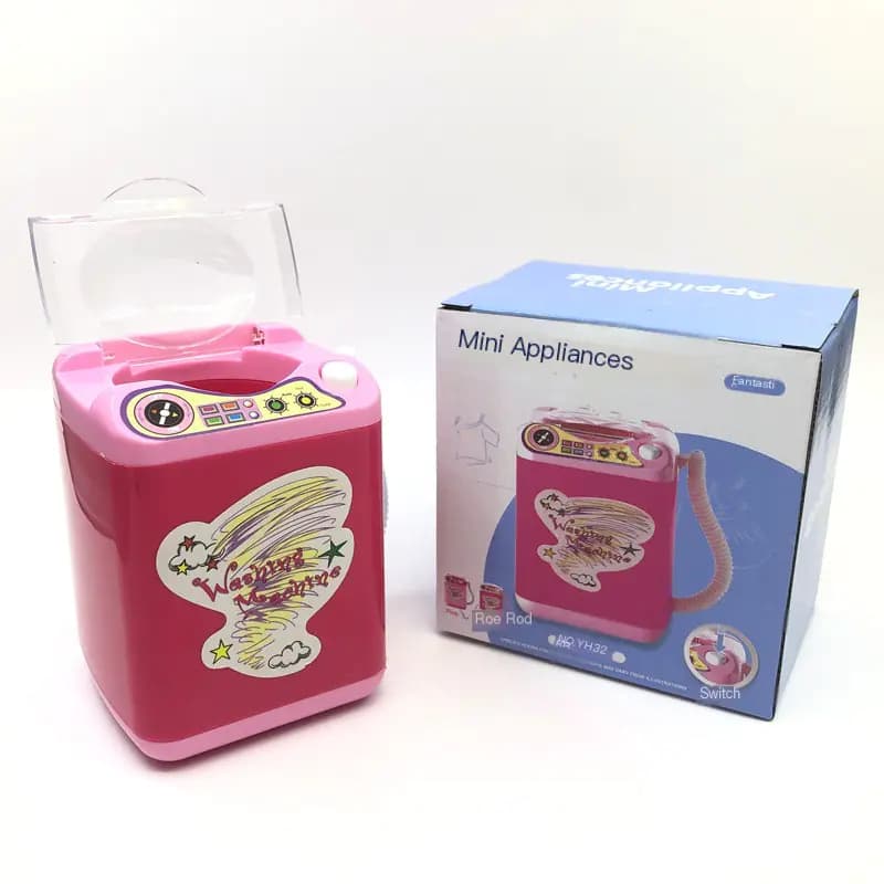 Mini Puff Washing Machine Toy for Beauty Makeup Brushes