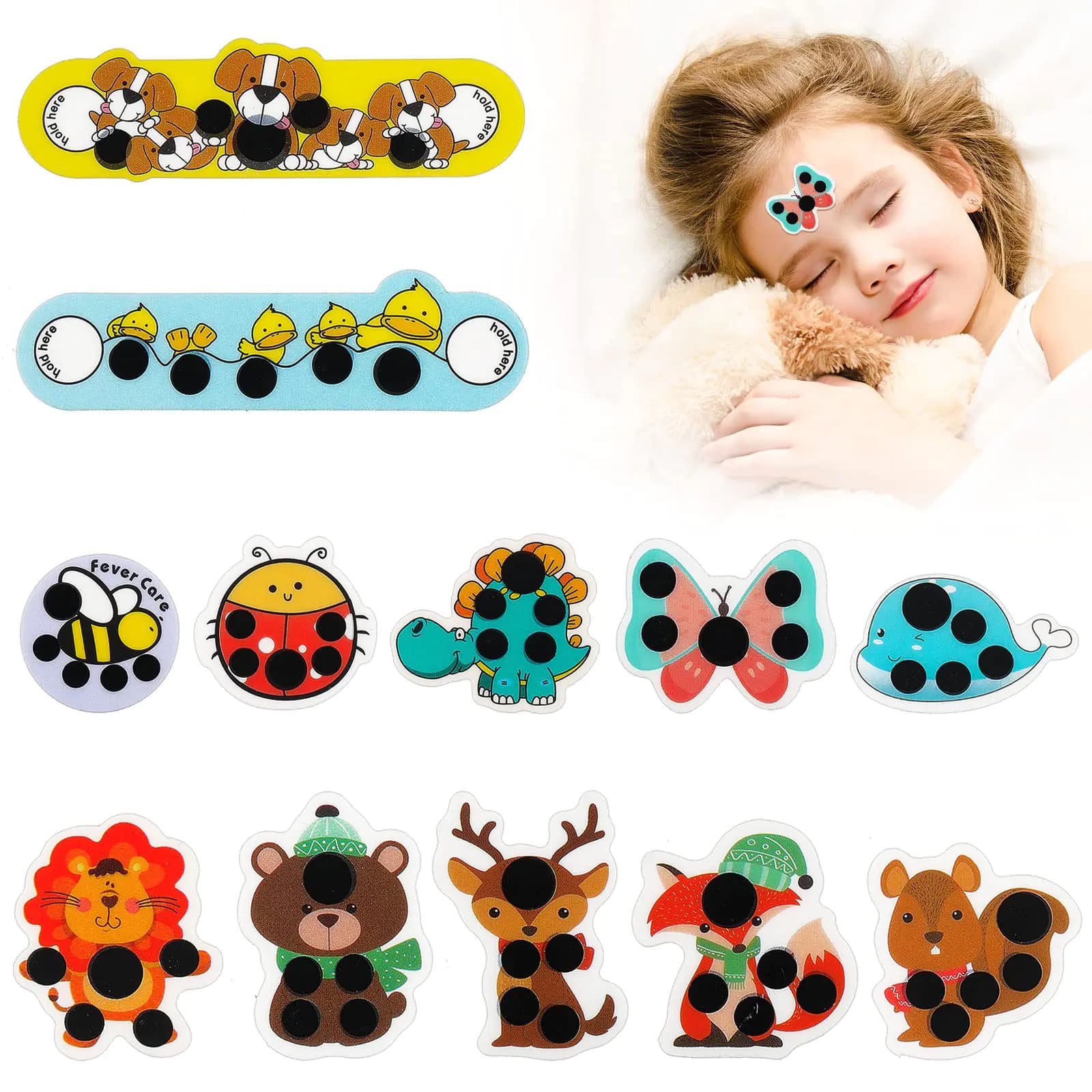 Stick-On Forehead Fever Temperature Patches