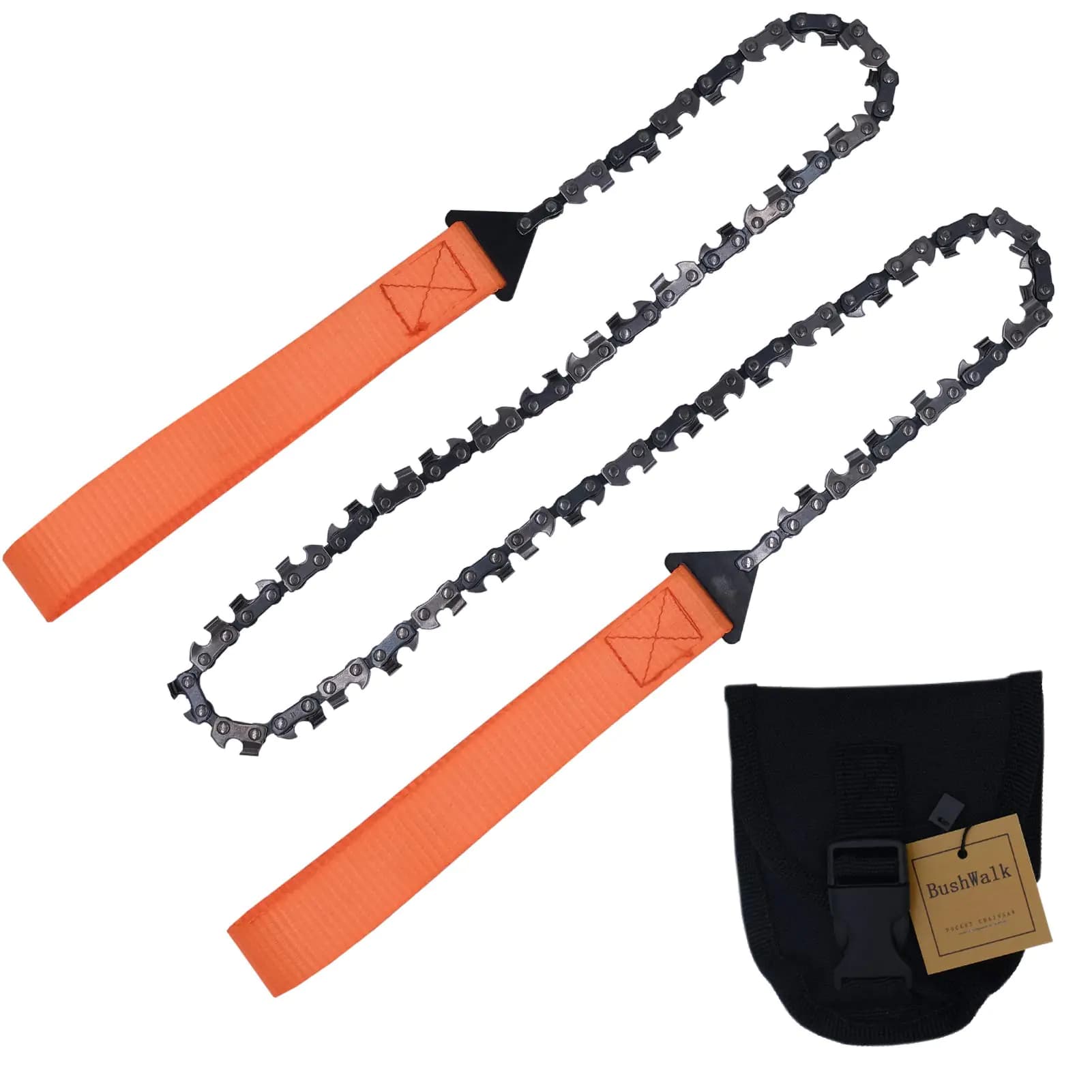 Pocket chainsaw 36 Inch with 48 Sharp Teeth Blades Hand Compact Saw Tools Survial Gear for Camping Backpacking Hiking Hunting Tree Cutting Outdoor Survival Garden Work