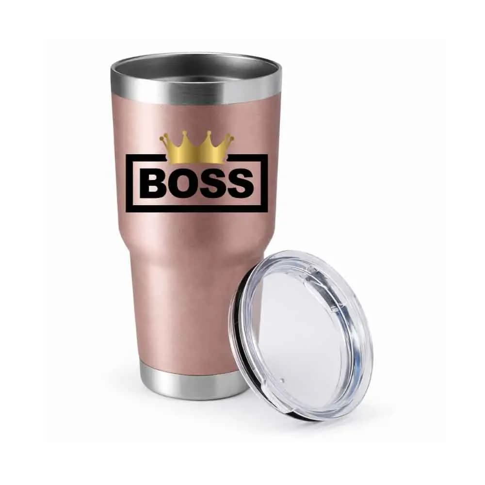 Boss Crown 30oz Insulated Vacuum Sealed Tumbler