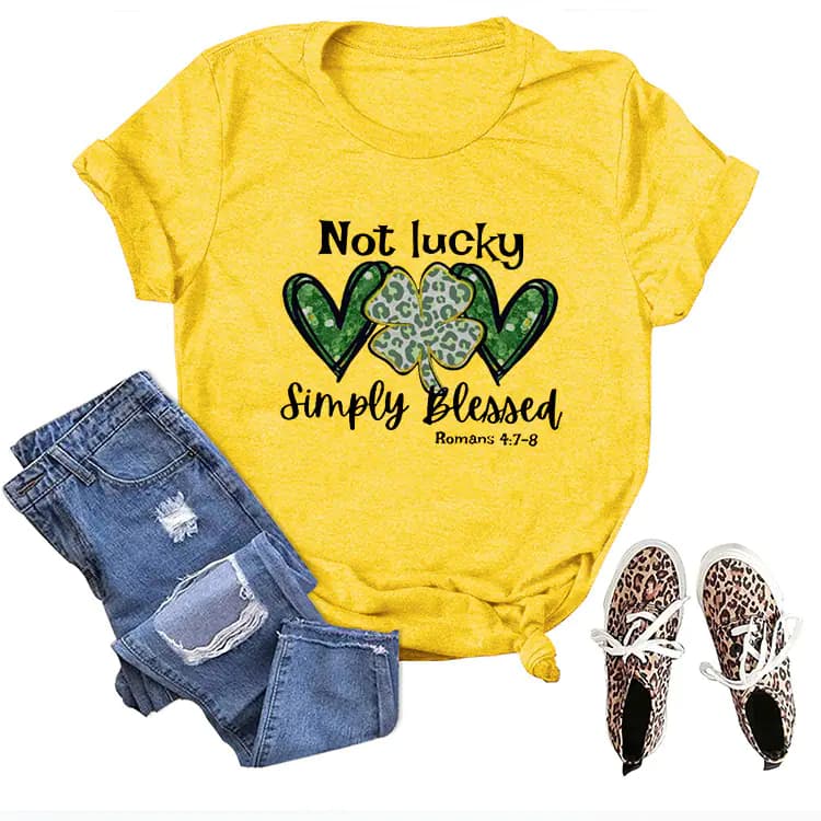 Women's Clothing NOT LUCY SIMPLY BLEACHED St. Patrick's Day
