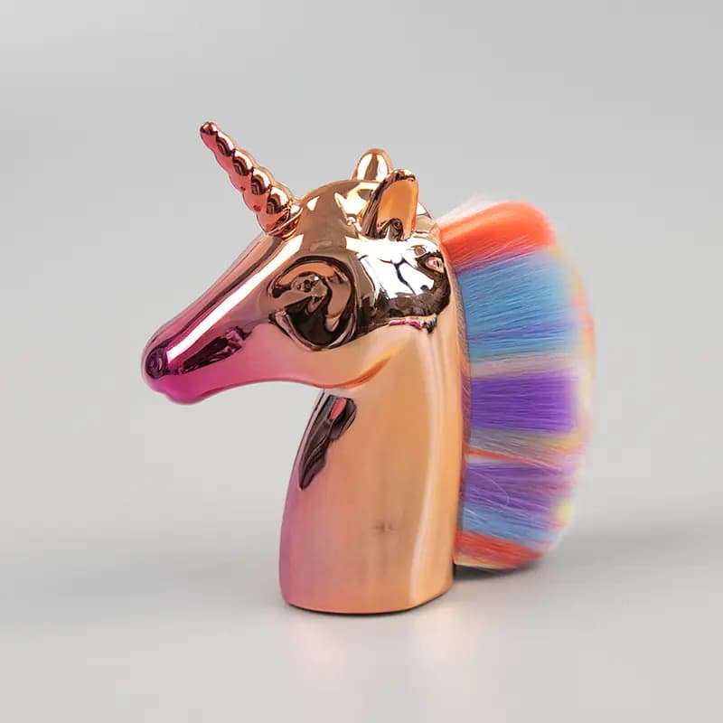 Unicorn Makeup Brushes Set - Rose Gold Powder Brush