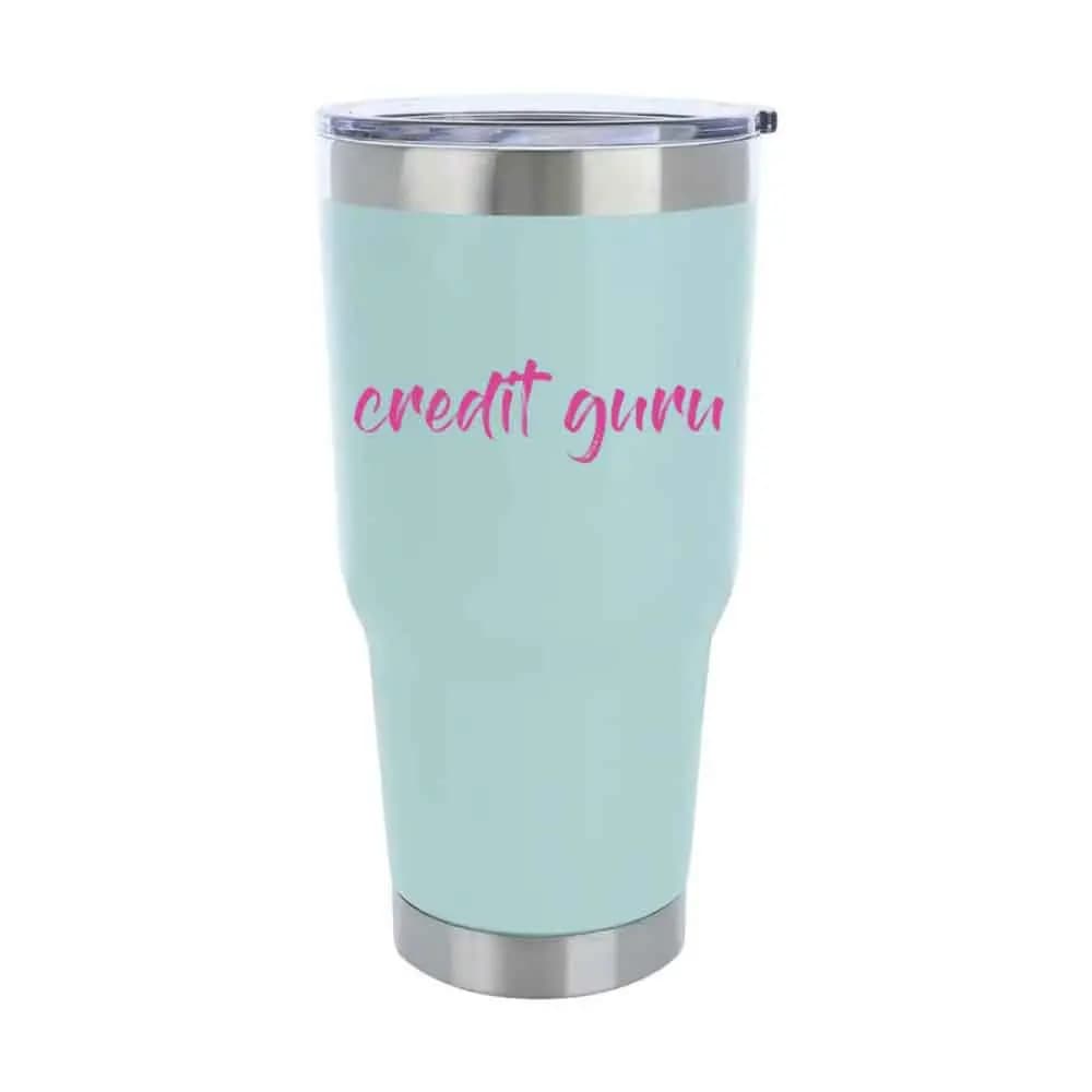 Credit Guru 30oz Insulated Vacuum Sealed Tumbler