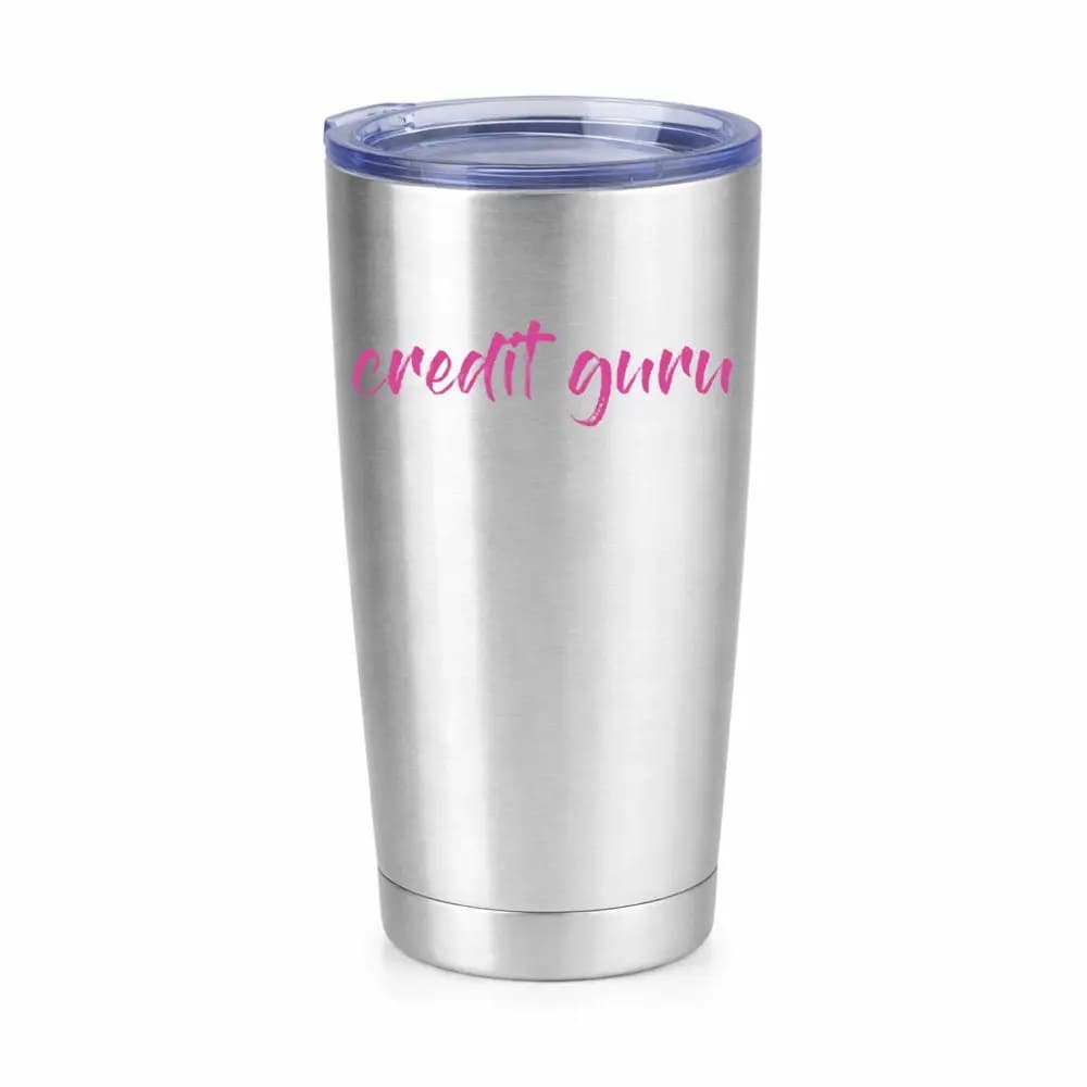 Credit Guru 20oz Insulated Vacuum Sealed Tumbler