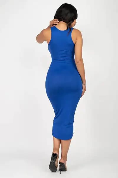Women Split Neck Tank Dress