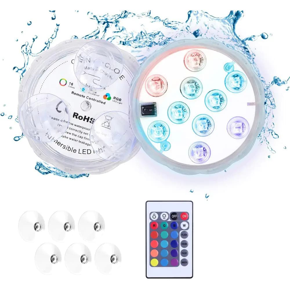 LED 24-Key Remote Colorful Submersible Light for Aquariums
