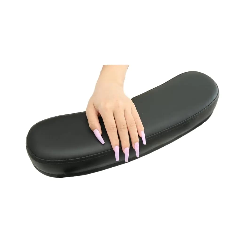 QUEESALN Manicure hand Cushion Pillow Pad Nail Polish Hand Cushion Manicure Table Portable Nail Table Hand Cushion Pillow Nail Art Tools Hand Cushion Nail SPA Nail Art Salon Home Nail Tech (Black)