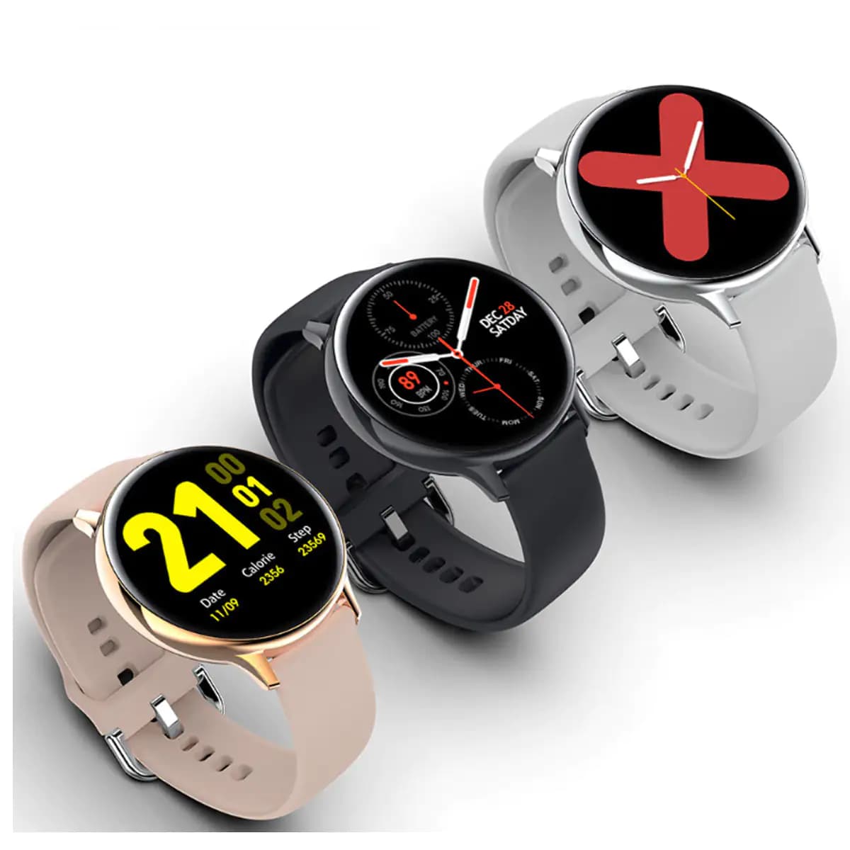 Smart Watch Round Face Health Monitoring and Activity Tracker