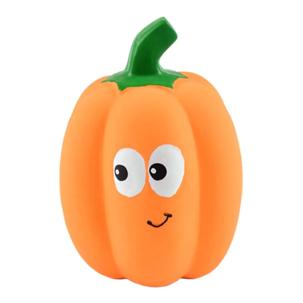 Squeaky Latex Pumpkin Dog Toy