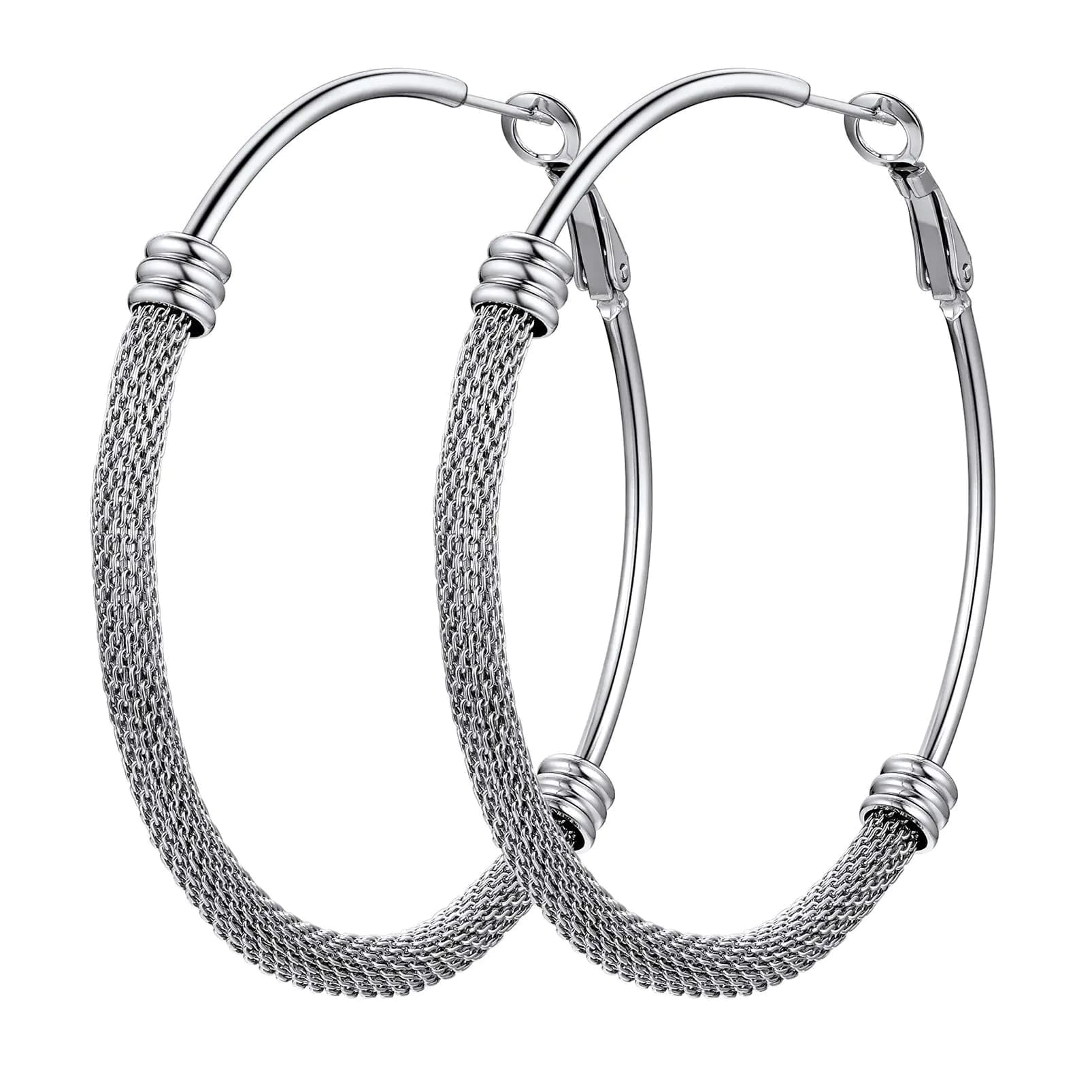 Hypoallergenic Earrings For Women Fashion 60mm Earring Hoops Earing Stainless Steel Womens Earrings