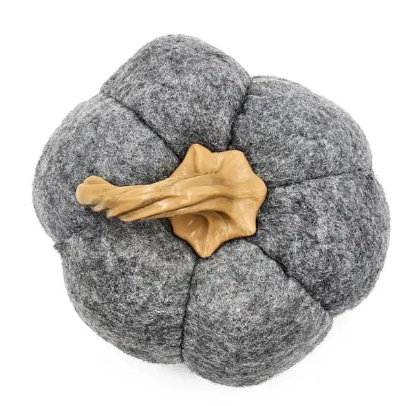 Set Of 3, 8.3x8.3x5.5 Gray Pumpkin, Pumpkin Ornament Decor For Holiday Harvest Festival Fall Festival Thanksgiving