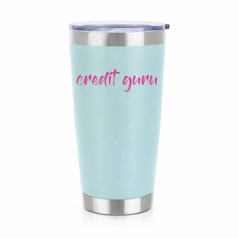 Credit Guru 20oz Insulated Vacuum Sealed Tumbler