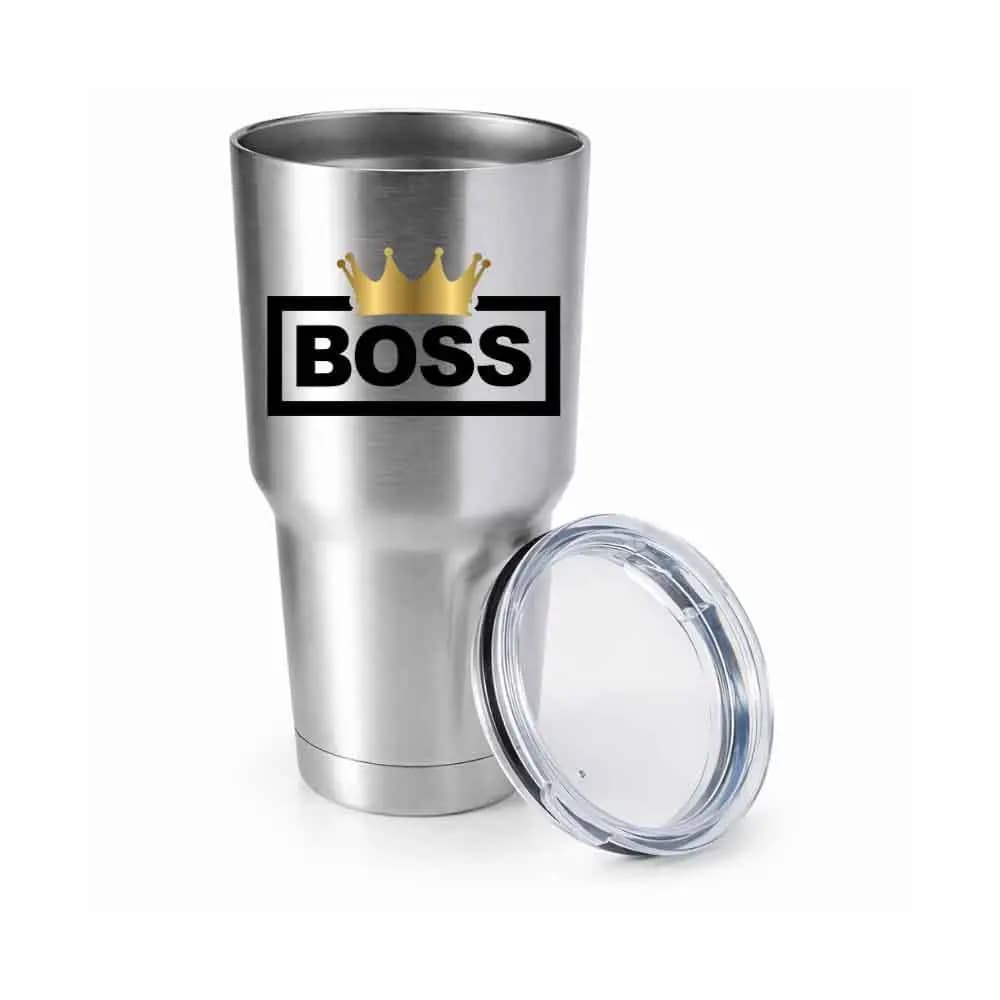 Boss Crown 30oz Insulated Vacuum Sealed Tumbler