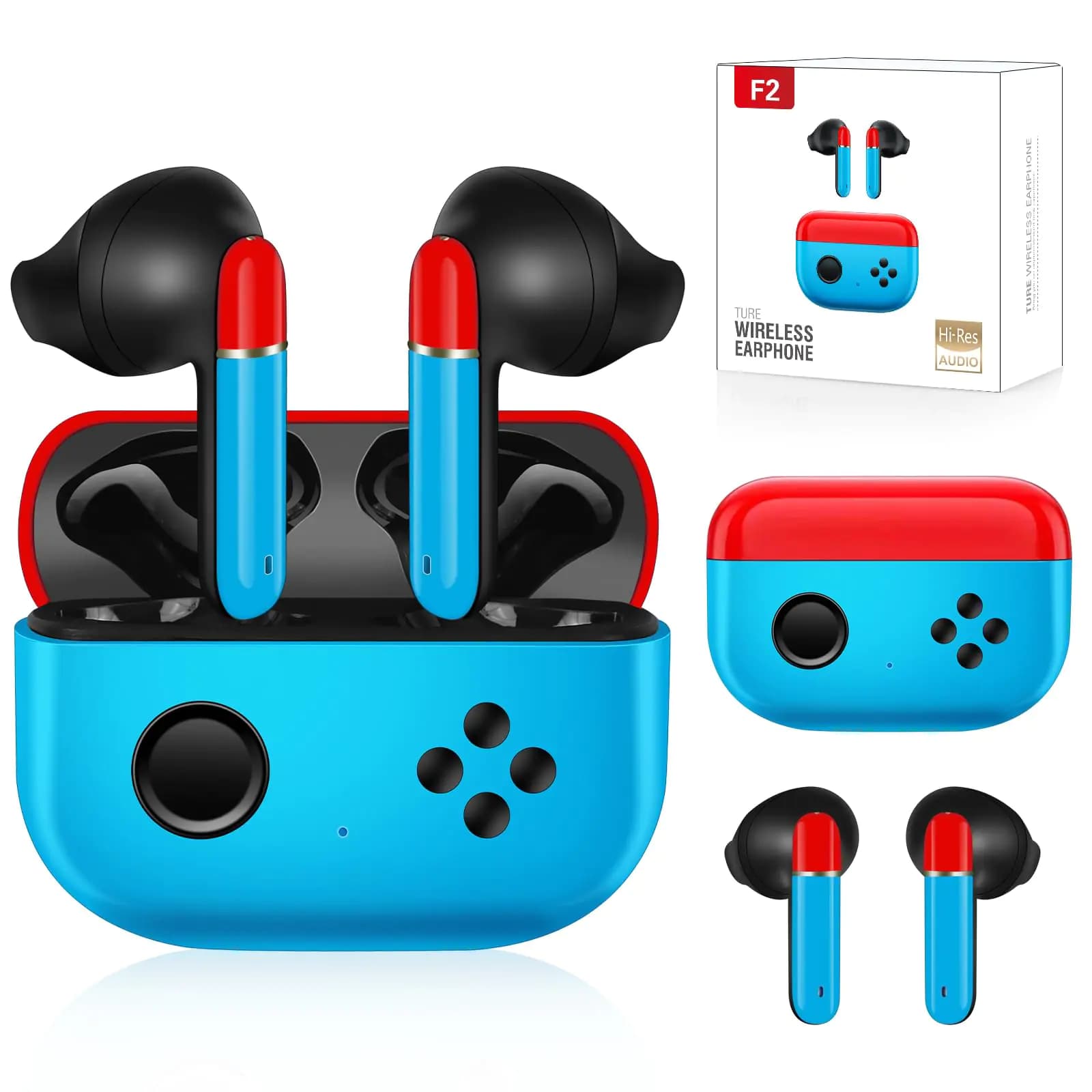 Awaiymi Kids Wireless EarbudsKids Earbuds Bluetooth 5.3 Touch Control Wireless Earbuds for Kids Adults with Charging Case Adults Kids Ear Buds for Gifts