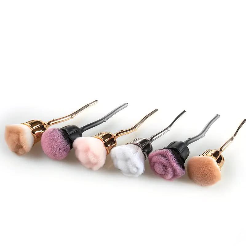 Rose Flower Makeup Brushes Set for Blush and More