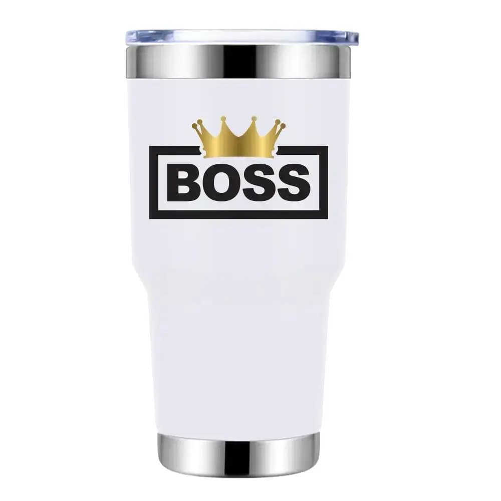 Boss Crown 30oz Insulated Vacuum Sealed Tumbler