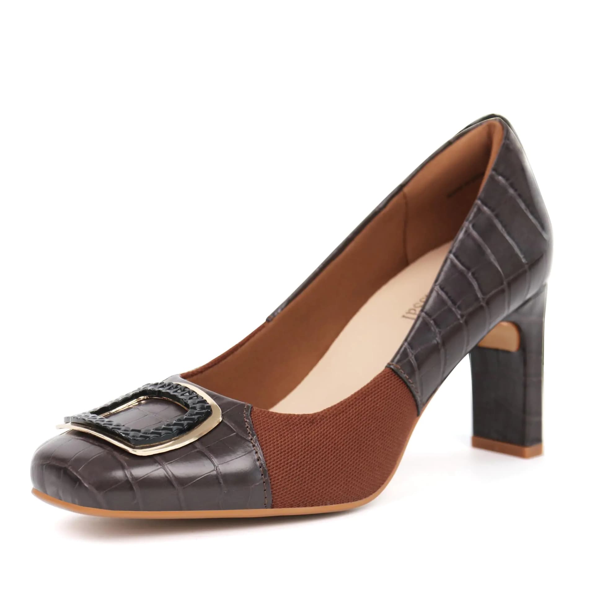 benassal Women Dress Pumps Orthotic Heels Orthopedic Bunion Shoes (8.5Brown)