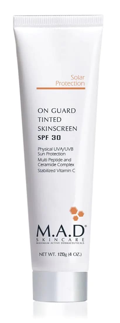 M.A.D Skincare Solar Protection: On Guard Tinted Skinscreen SPF 30-120g