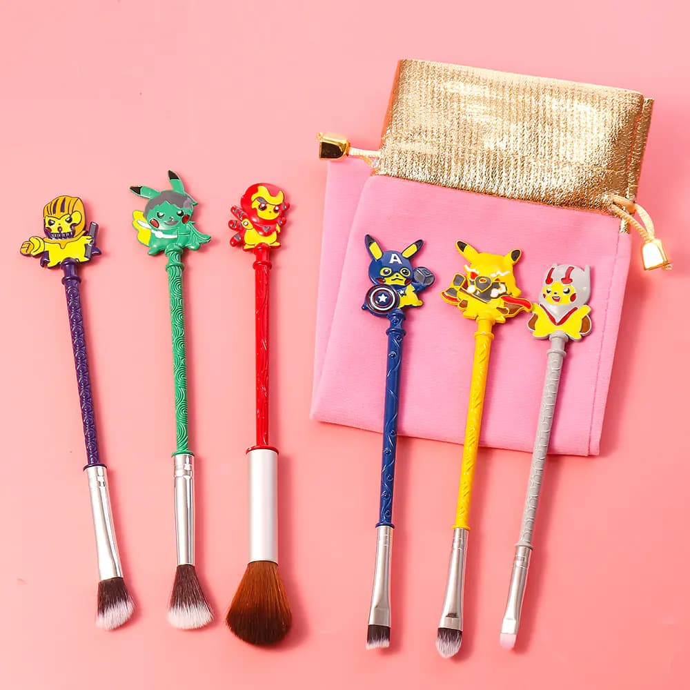 Pikachu Makeup Brushes and Superhero Eyeshadow Brush
