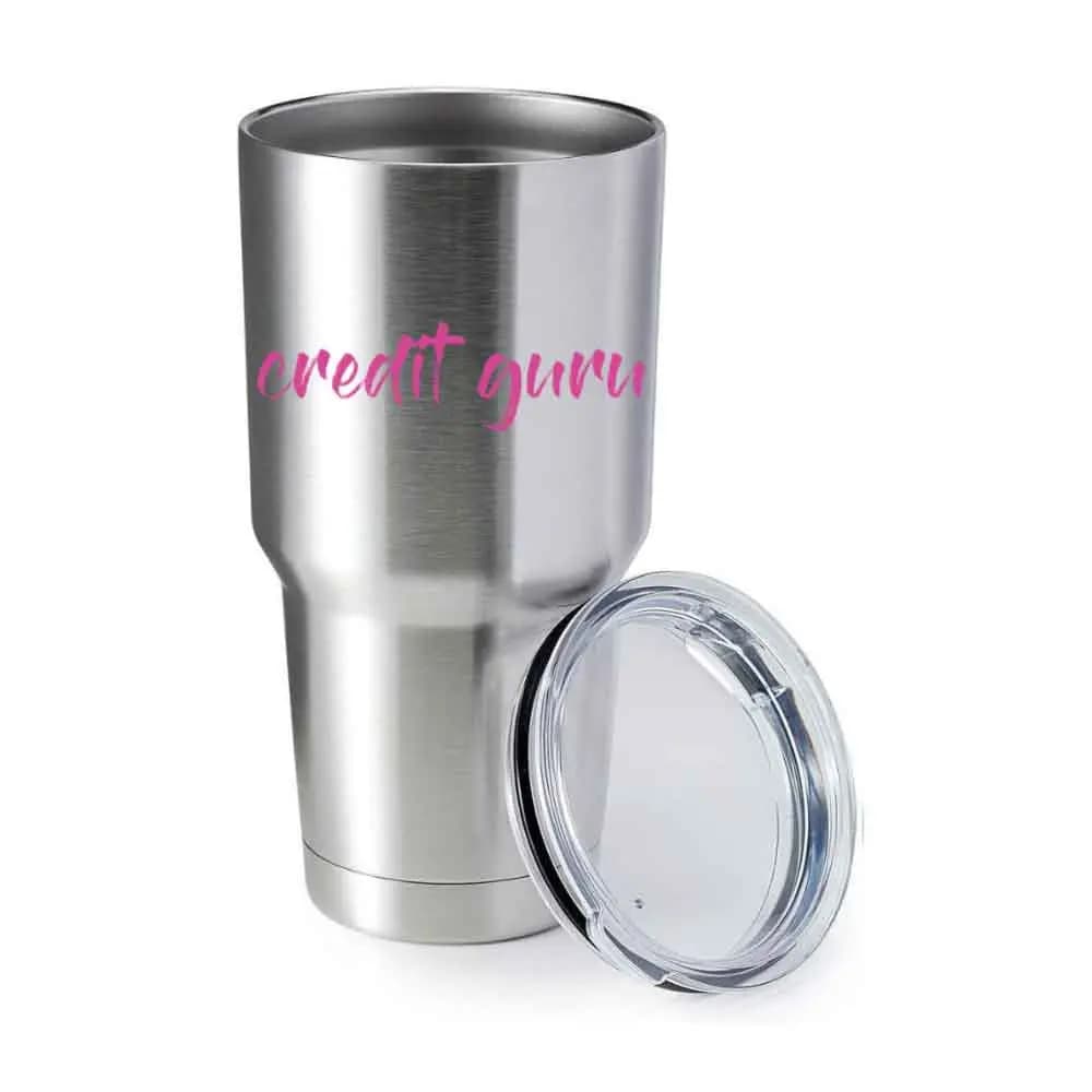 Credit Guru 30oz Insulated Vacuum Sealed Tumbler