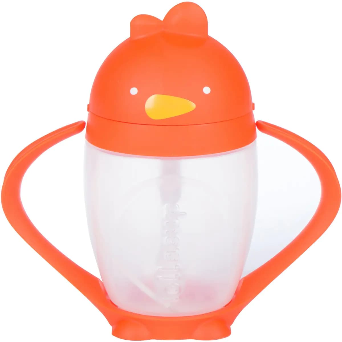 Lollaland Weighted Straw Sippy Cup for Baby: Lollacup - Transition Kids Infant & Toddler Sippy Cup (6 months - 9 months) | Shark Tank Products | Lollacup (Orange)