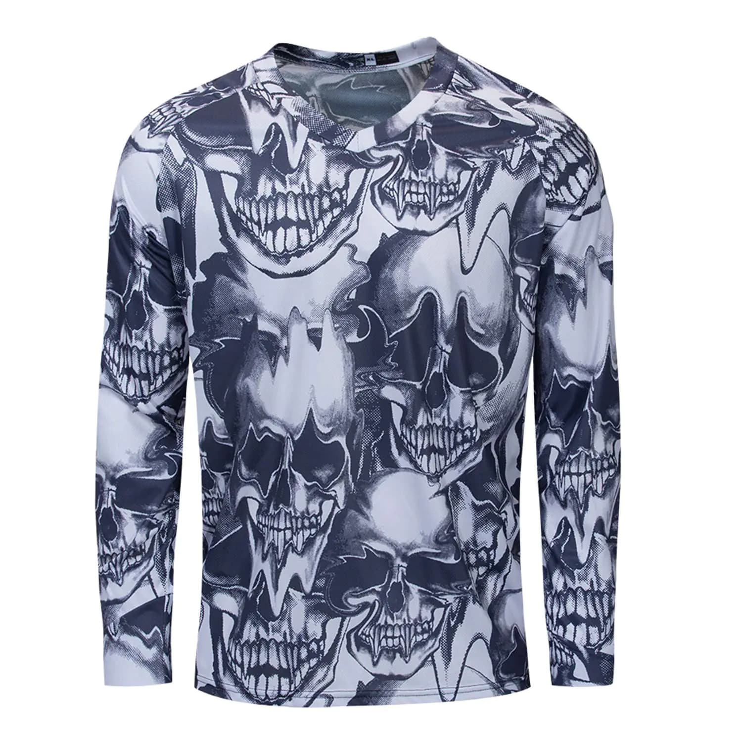 PSPORT Mens Motocross Jersey Long Sleeve Motocross Shirt Men Mountain Dirt Bike Jersey Downhill Riding Racing Clothing Tops