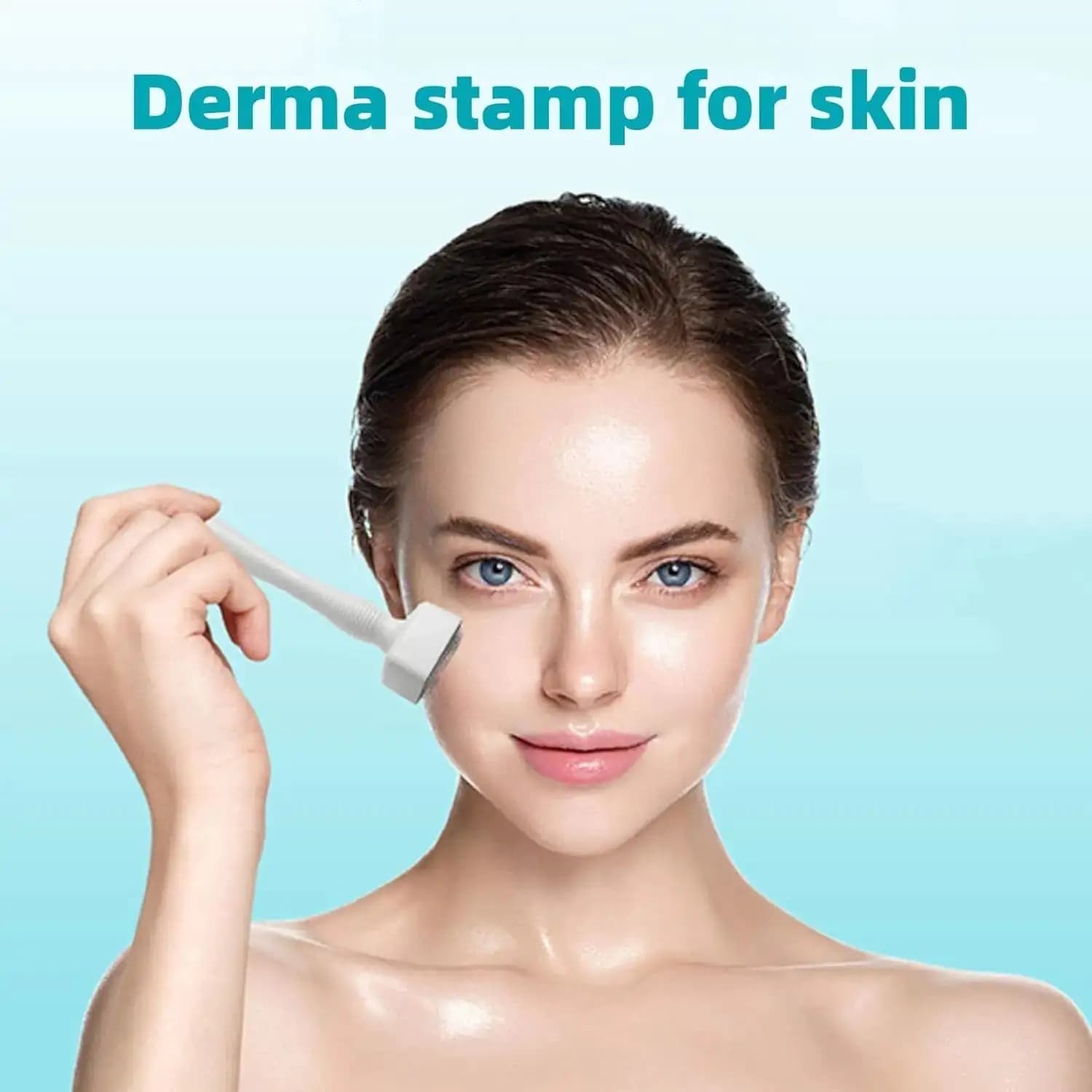 Electric Microneedle Derma Roller Pen With 15pcs Replacement Kit - Microneeding 0.25 Mm Derma Roller Beauty Pen For Women Men Tools - Grey
