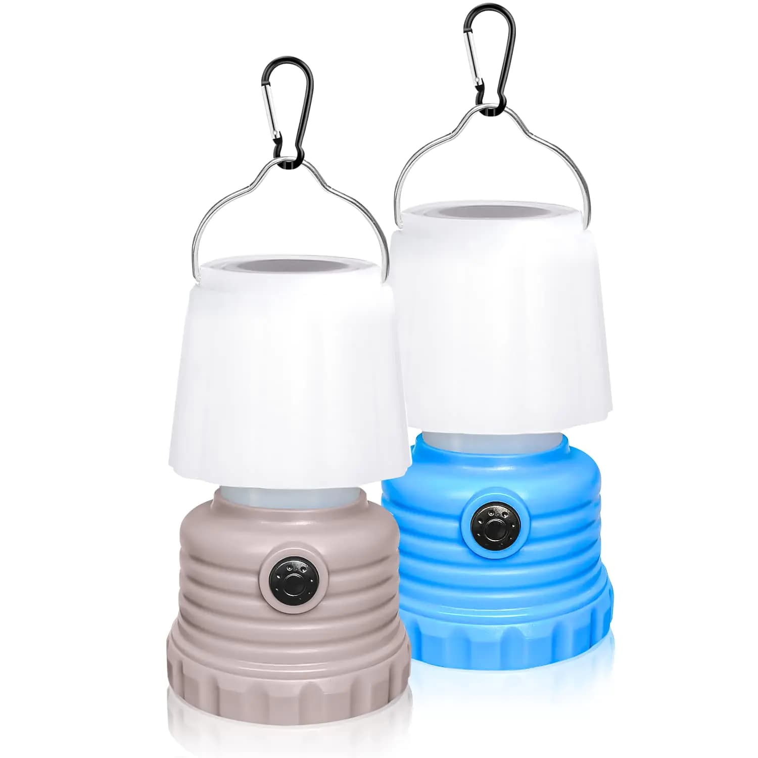 Onite 2 Pack Kids Camping Gear Lanterns Battery Powered Led with Flame Flicker Lighting Mode 600Lm for Kids Camping Chair Bedroom Festival Party Decoration and Outdoor