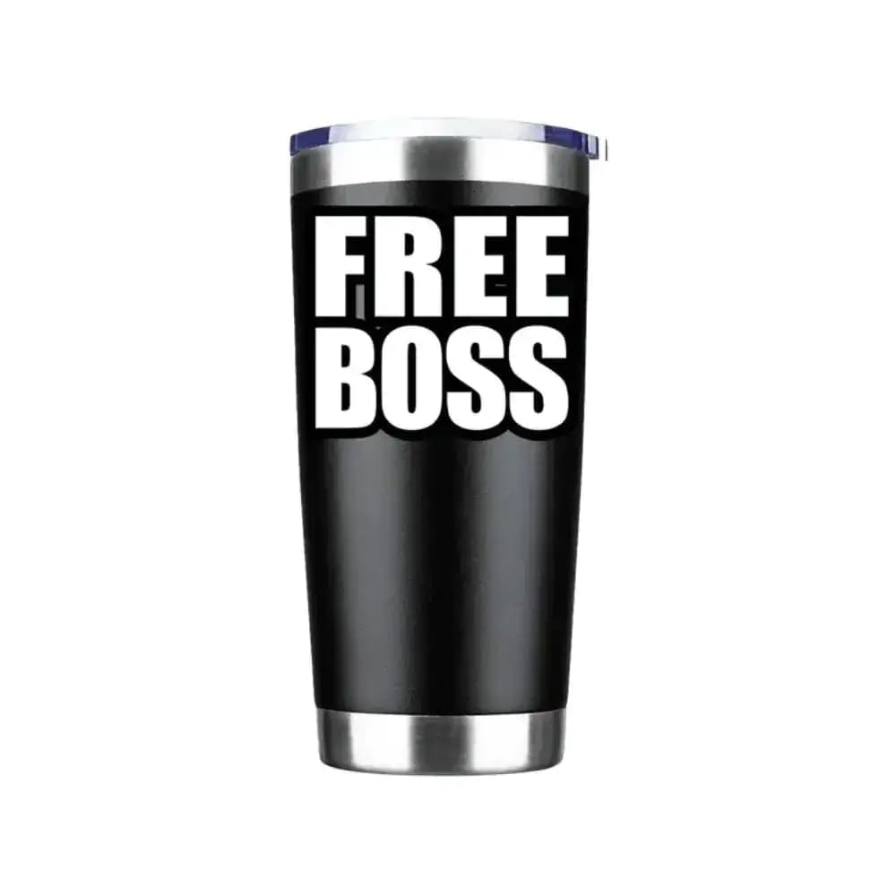 Free Boss 20oz Insulated Vacuum Sealed Tumbler