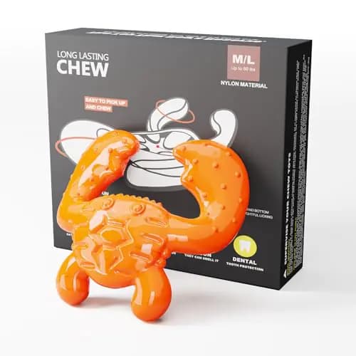 BLESQU Dog Toys for Aggressive Chewers - Indestructible Dog ToyDog Chew ToysPuppy Teething ToyTough Durable Dog Toys for Medium/Large Breed