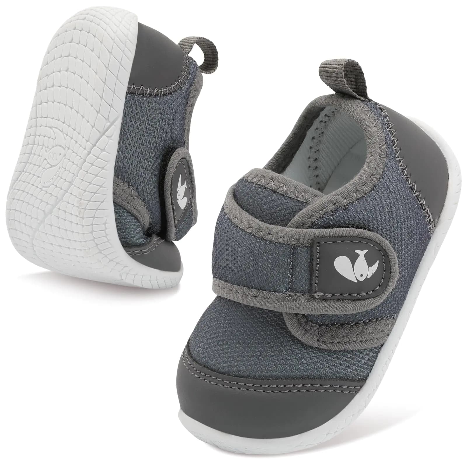 Toddler Barefoot Breathable Slip-On Shoes Grey