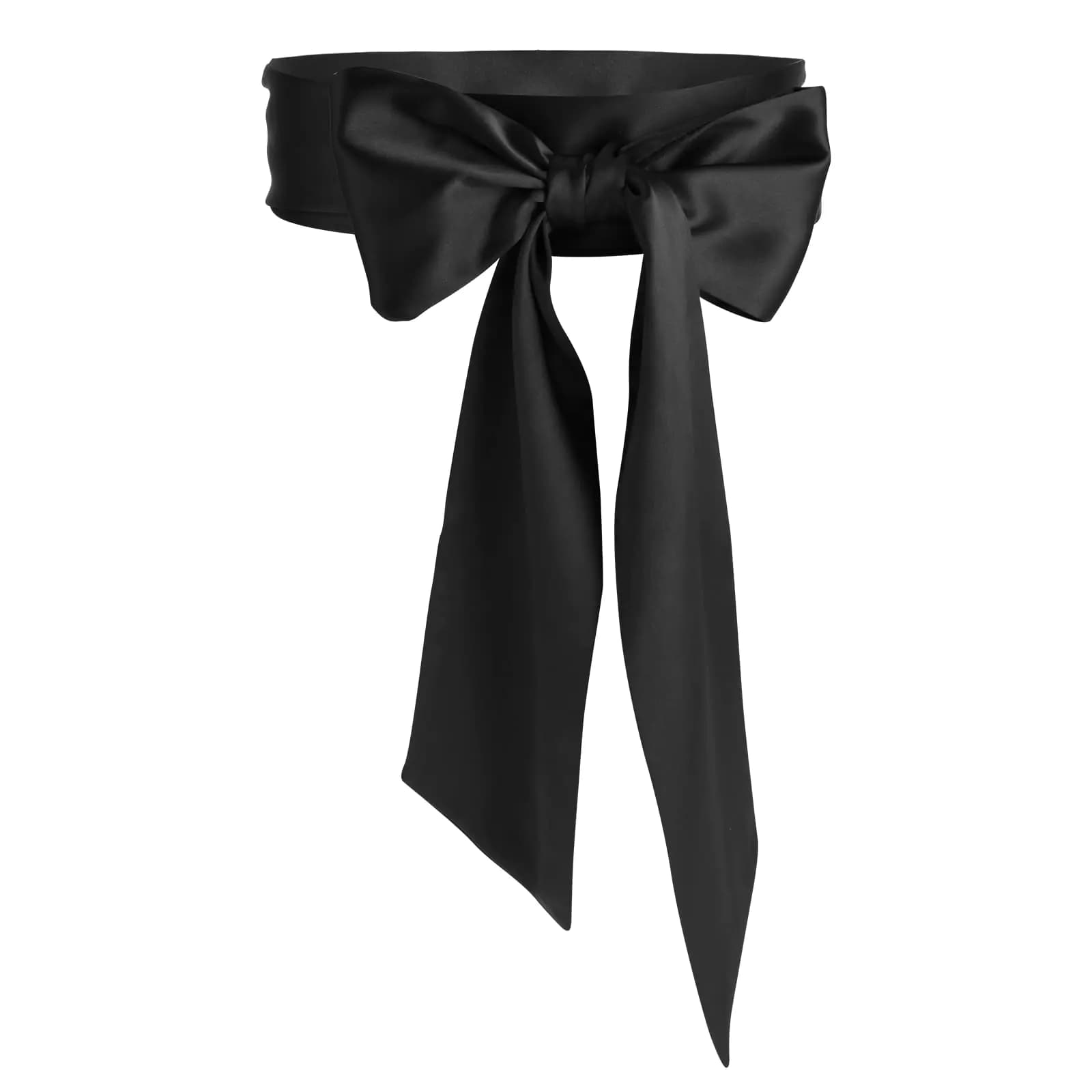 Abeillo Wedding Satin Sash Belt Ribbon Belts for Women Dress Sash Bridal Belt Waist Belts for Party Special Occasion 3.74 Wide Double Side(Black)