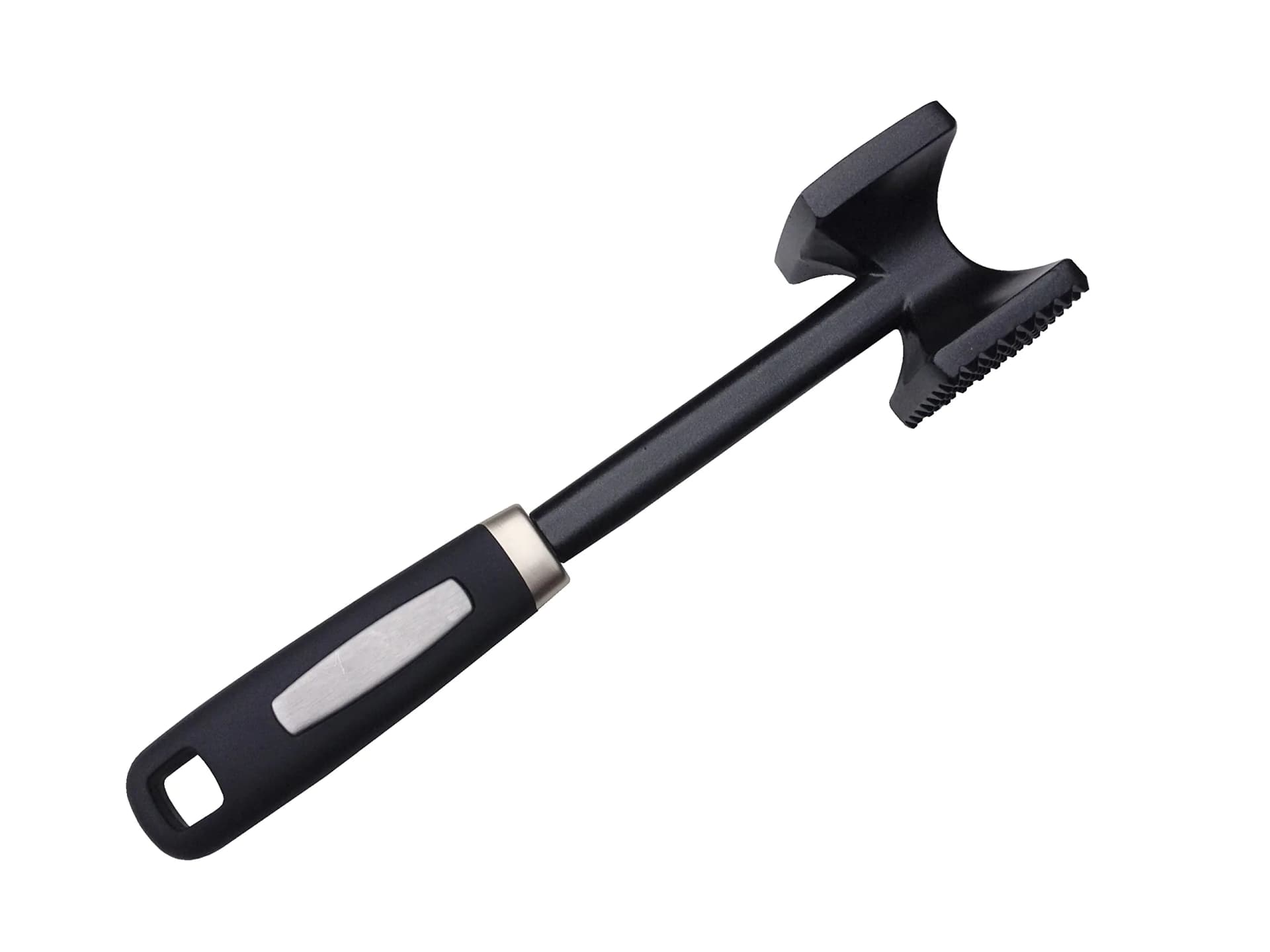 Checkered Chef Meat Tenderizer Hammer - Dishwasher Safe Metal Mallet for Tenderizing Chicken Beef Pork & Nuts with Non-Slip Grip - Kitchen Gadgets and Tools