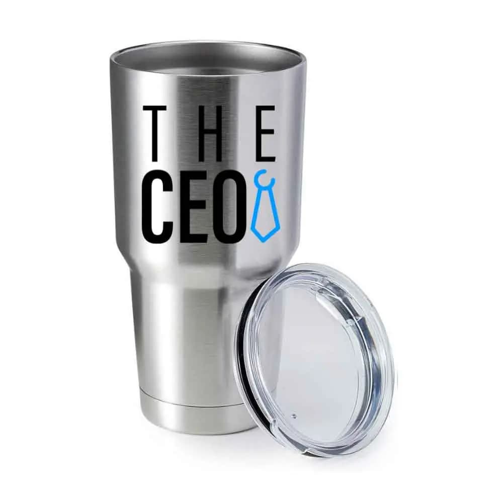 The CEO 30oz Insulated Vacuum Sealed Tumbler
