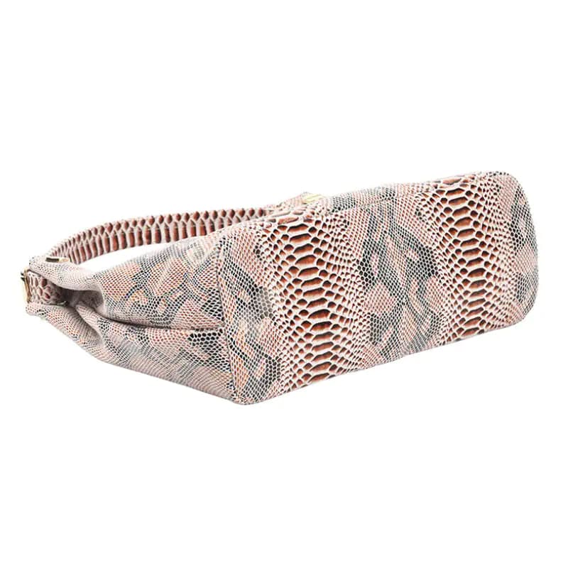 Resort Snake Skin Print Handbag