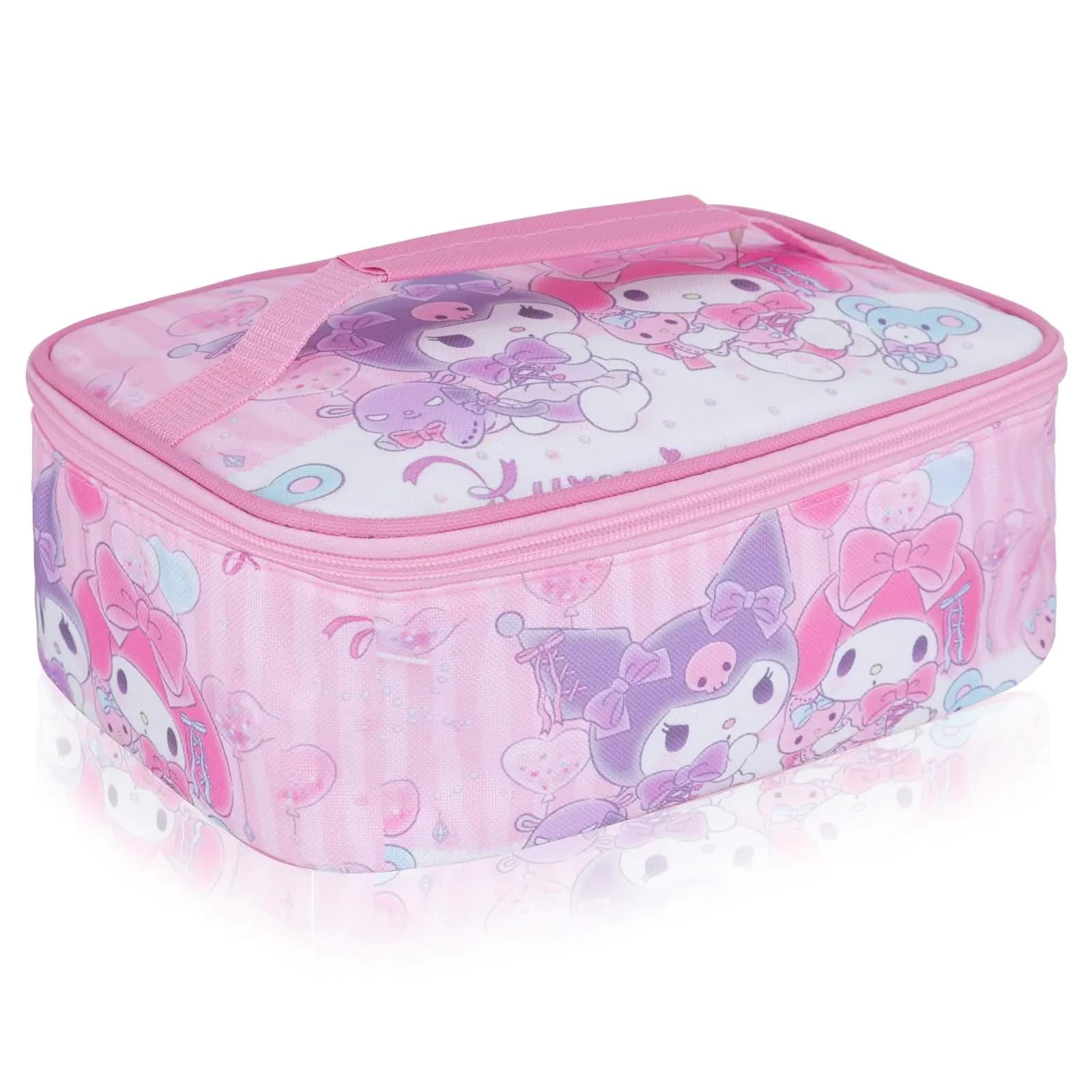 Kuromi Insulated Lunch Bag with Handle Pink