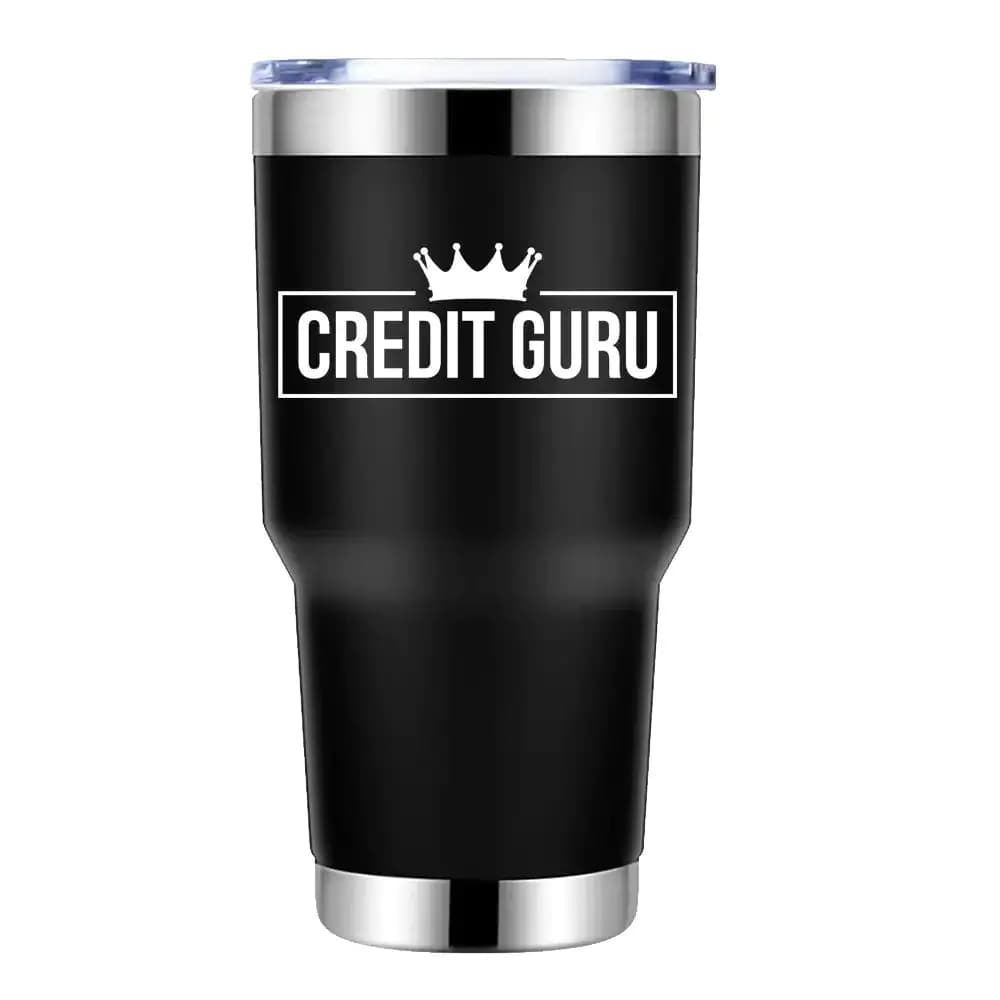 Credit Guru 30oz Insulated Vacuum Sealed Tumbler