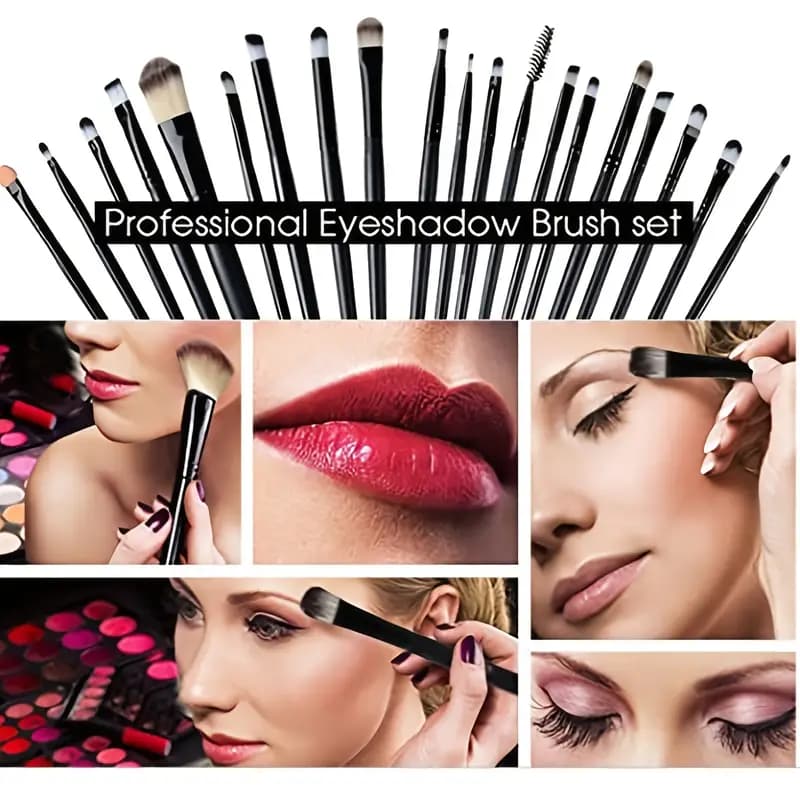 20 Pcs Colorful Soft Makeup Brushes Set and Tools