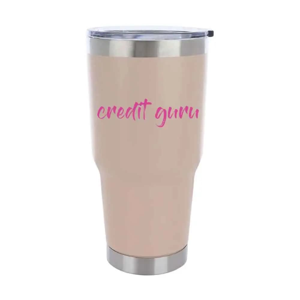 Credit Guru 30oz Insulated Vacuum Sealed Tumbler