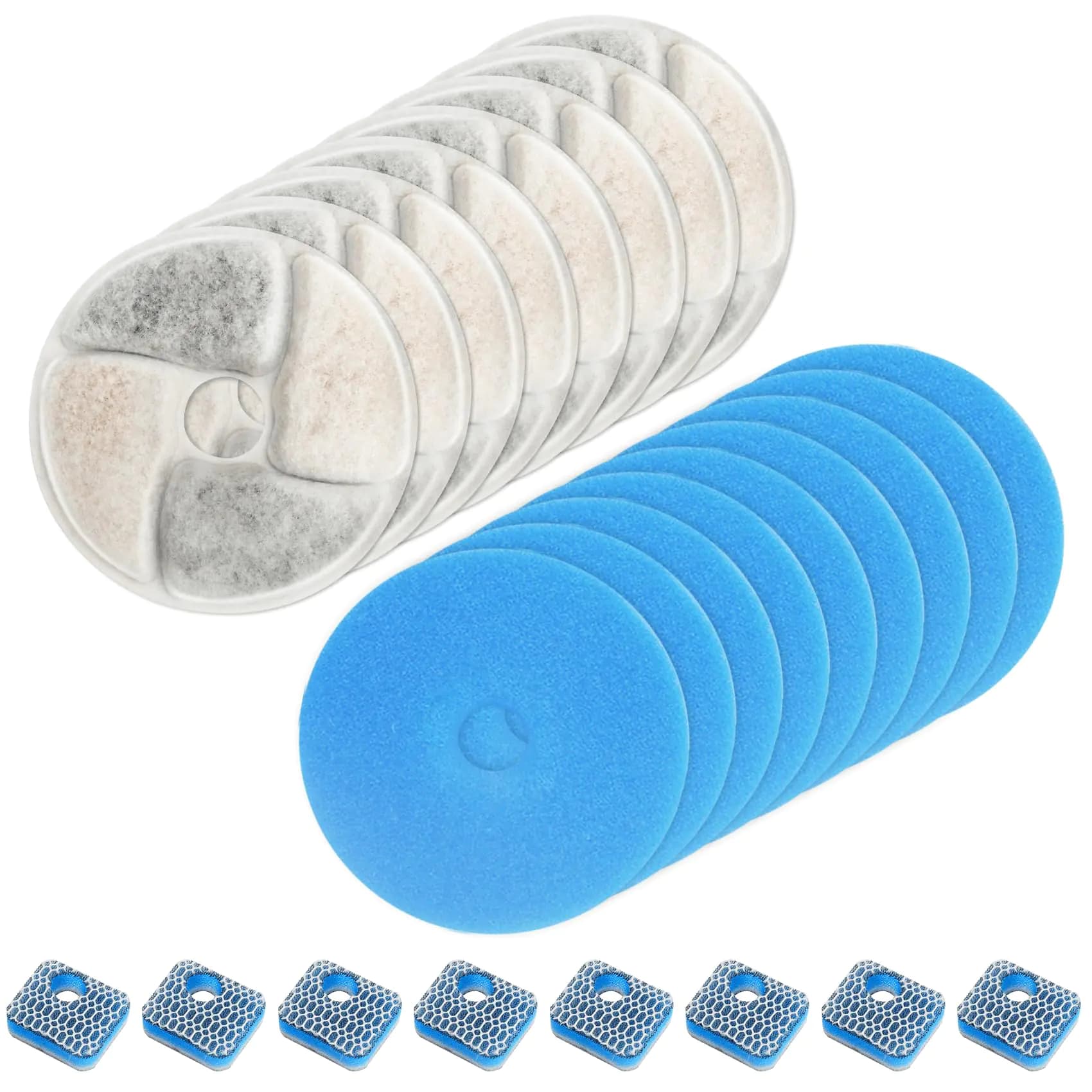Cat Water Fountain Filters 8 Packs Replacement Filters for Automatic Pet Fountain Cat Fountain Filters Replacement For Cat Water Fountain