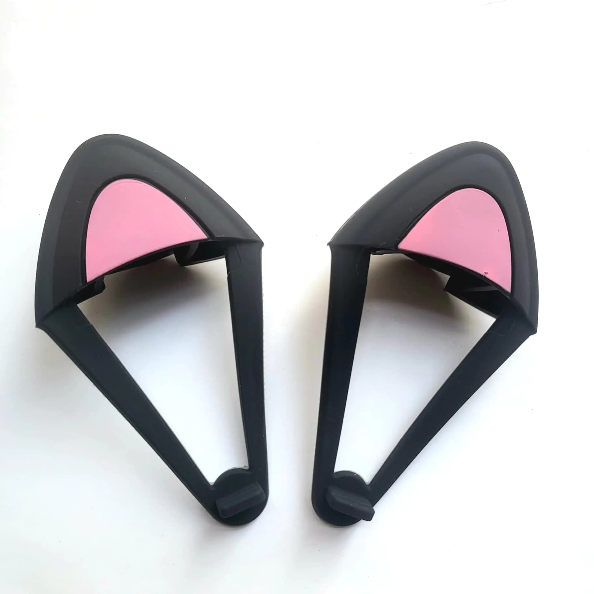 LZYDD Headphones Cute Kitty Cat Ears Accessories Decoration for HyperX Cloud Alpha/HyperX Cloud Flight/Razer Kaira/Barracuda X/BlackShark/All Arctis pro/Nova Gaming Headsets (Black)