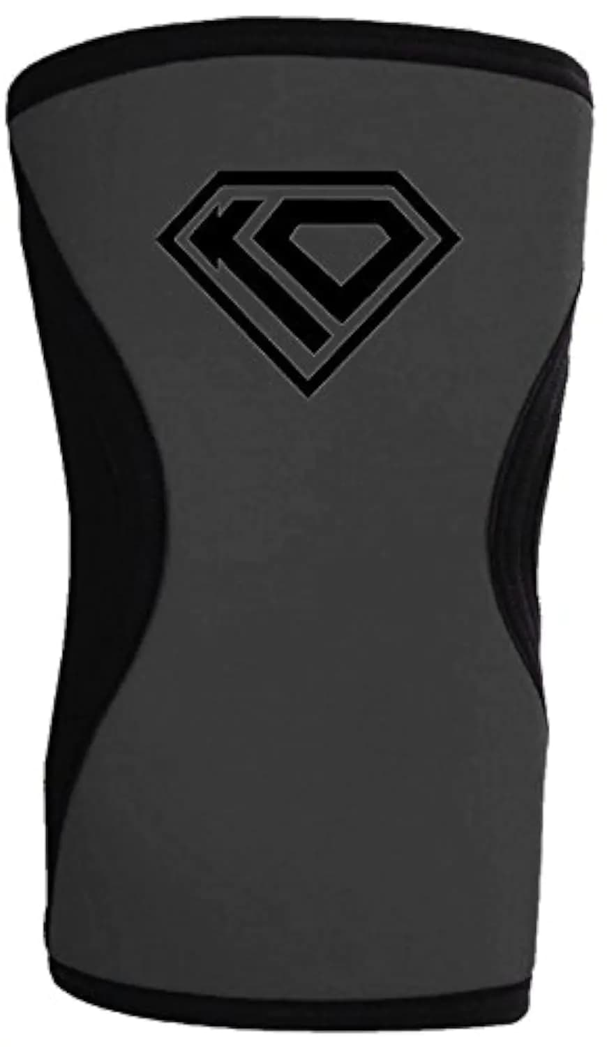 KO Sports Gear Black & Grey Single Neoprene Knee Pad - Wrestling BJJ Grappling MMA Workouts Training & More - Shooting Sleeve (Youth Medium)