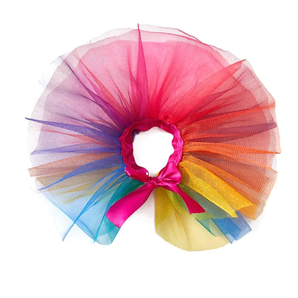 Danolapsi Pet Colorful Tutu Skirt Cute Birthday Dresses Costume Pet Supplies for Large Medium Small Dogs Cats Colorful L