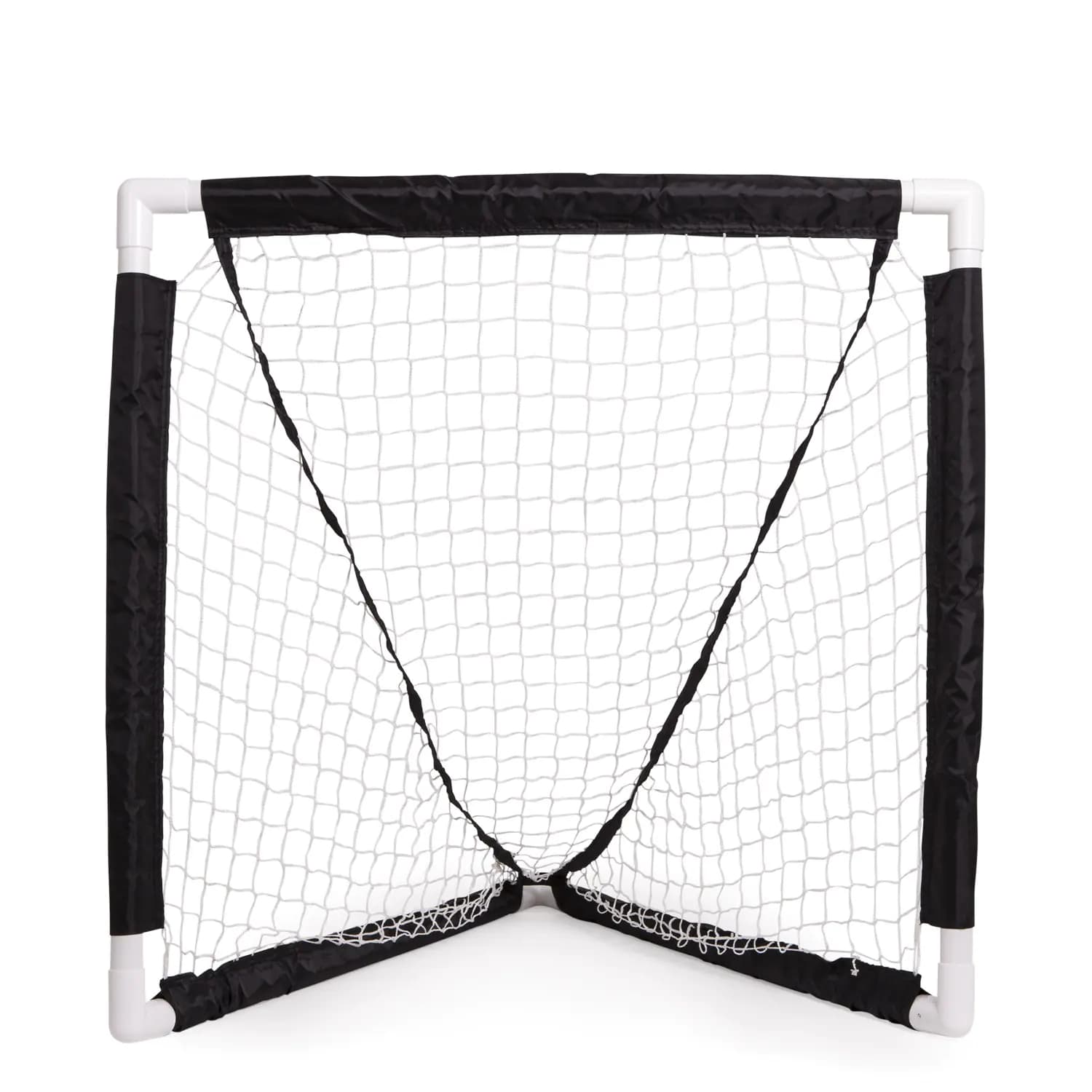 Champion Sports Mini Lacrosse Goal: Kids Gear Backyard Shooting Practice Net Black 8.3